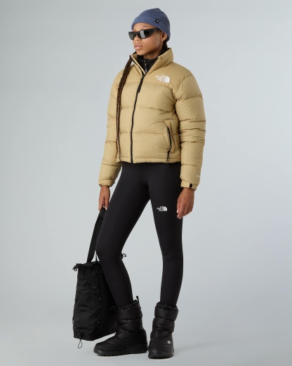 1996 Retro Nuptse Jacke für Damen – Khaki Stone-Recycled Down
