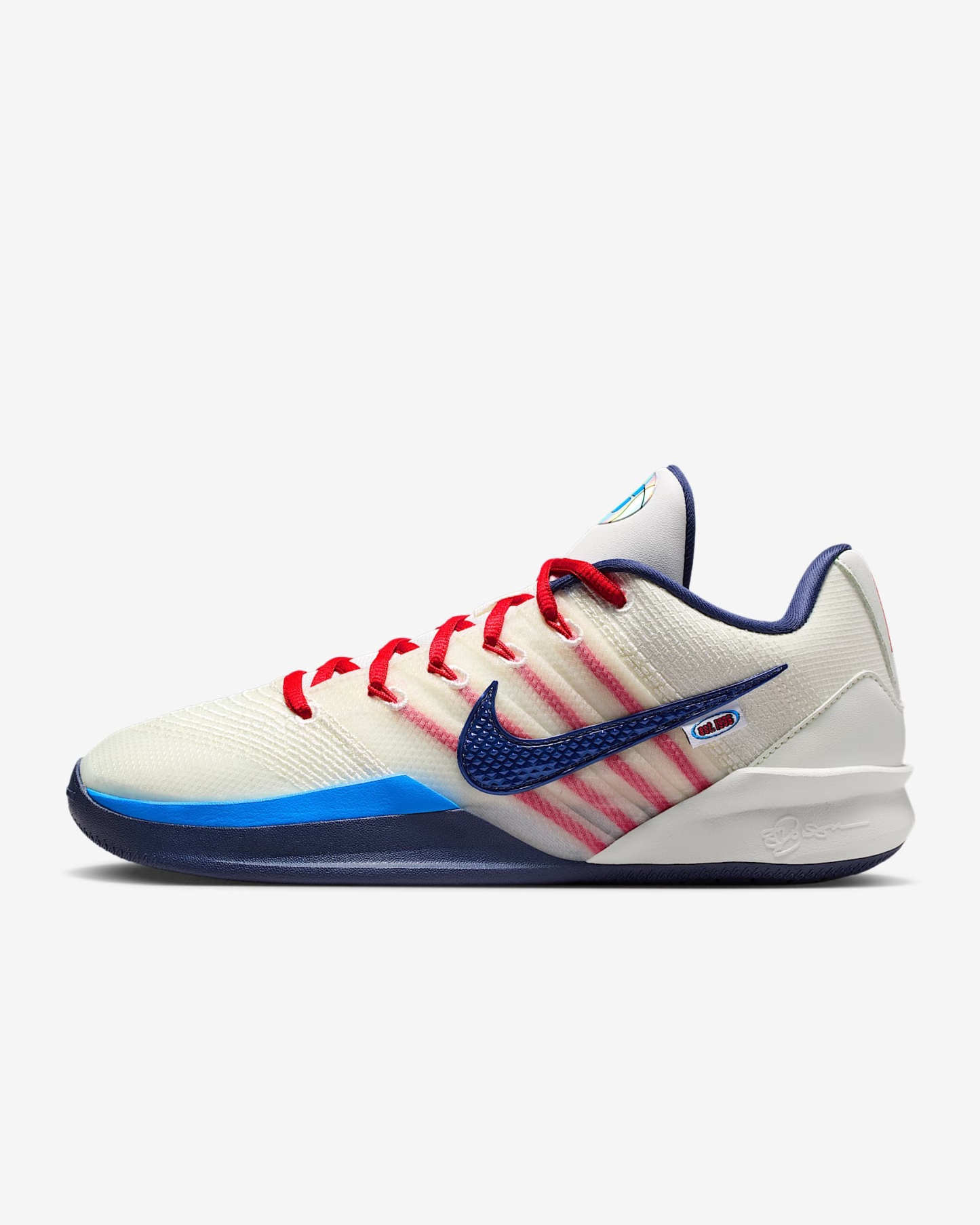 Sabrina 3 "WNBA 30th" Basketballschuh – Sail/Atom Red/Photo Blue/Team Navy