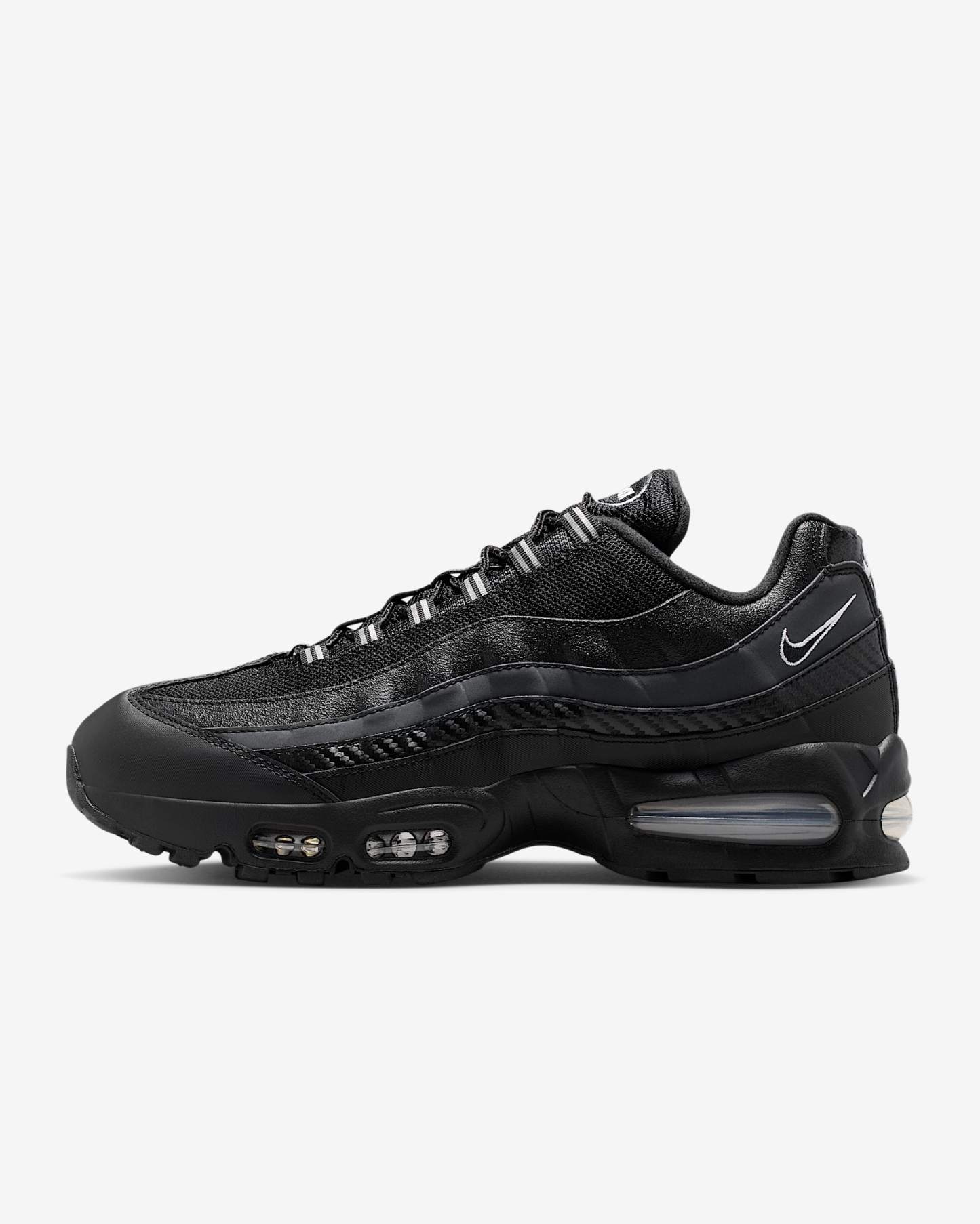 Nike Air Max 95 Big Bubble Schuh (Herren) – Schwarz/Metallic Silver/Cool Grey/Weiß
