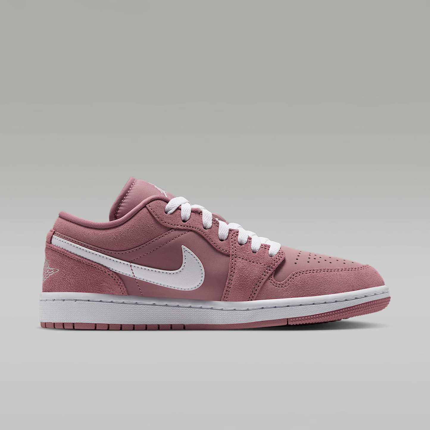 Air Jordan 1 Low Damenschuh – Rust Pink/Rust Pink/Weiß