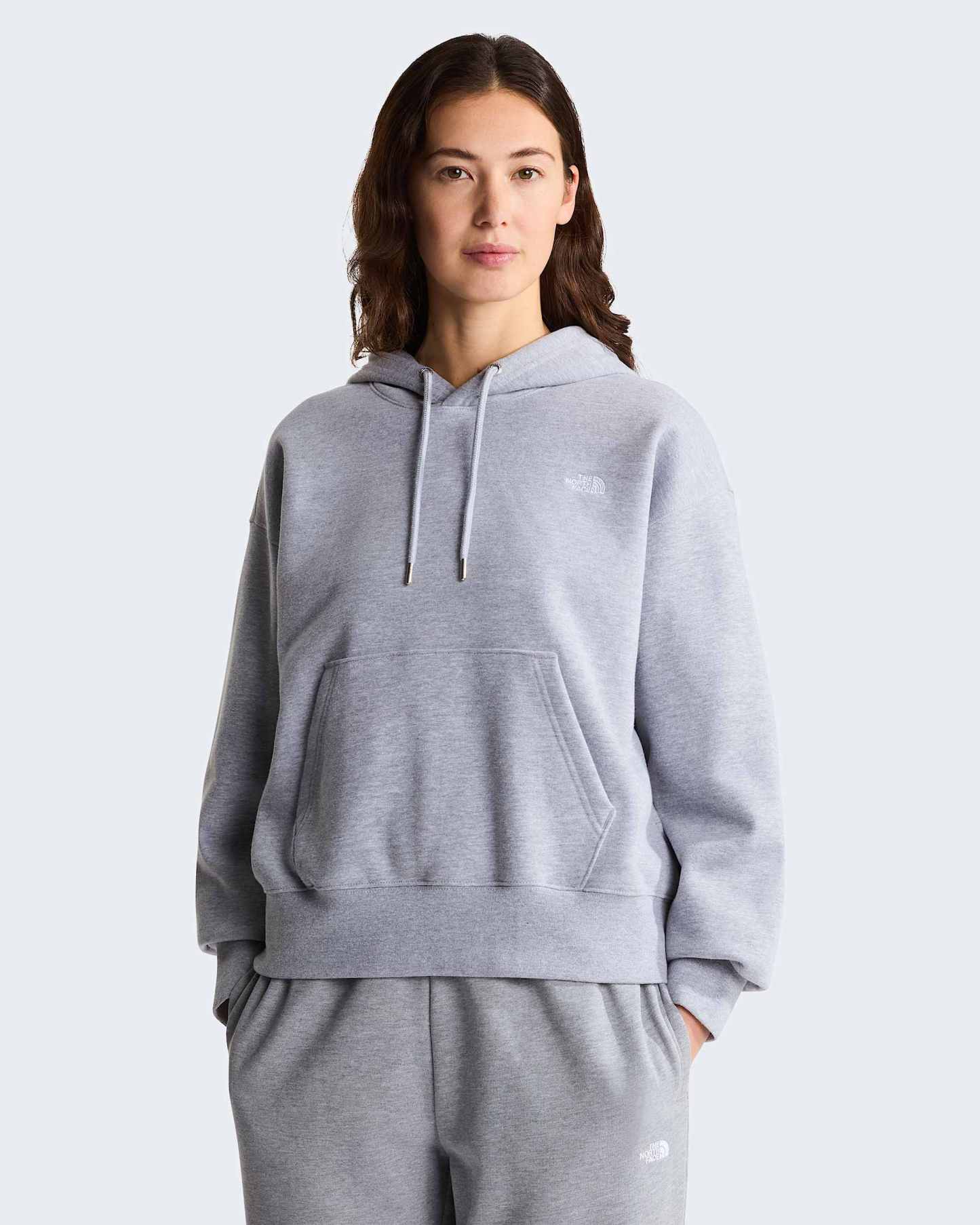 TNF™ Essential Simple Dome Boxy Oversized Hoodie Damen – TNF Pale Grey Heather
