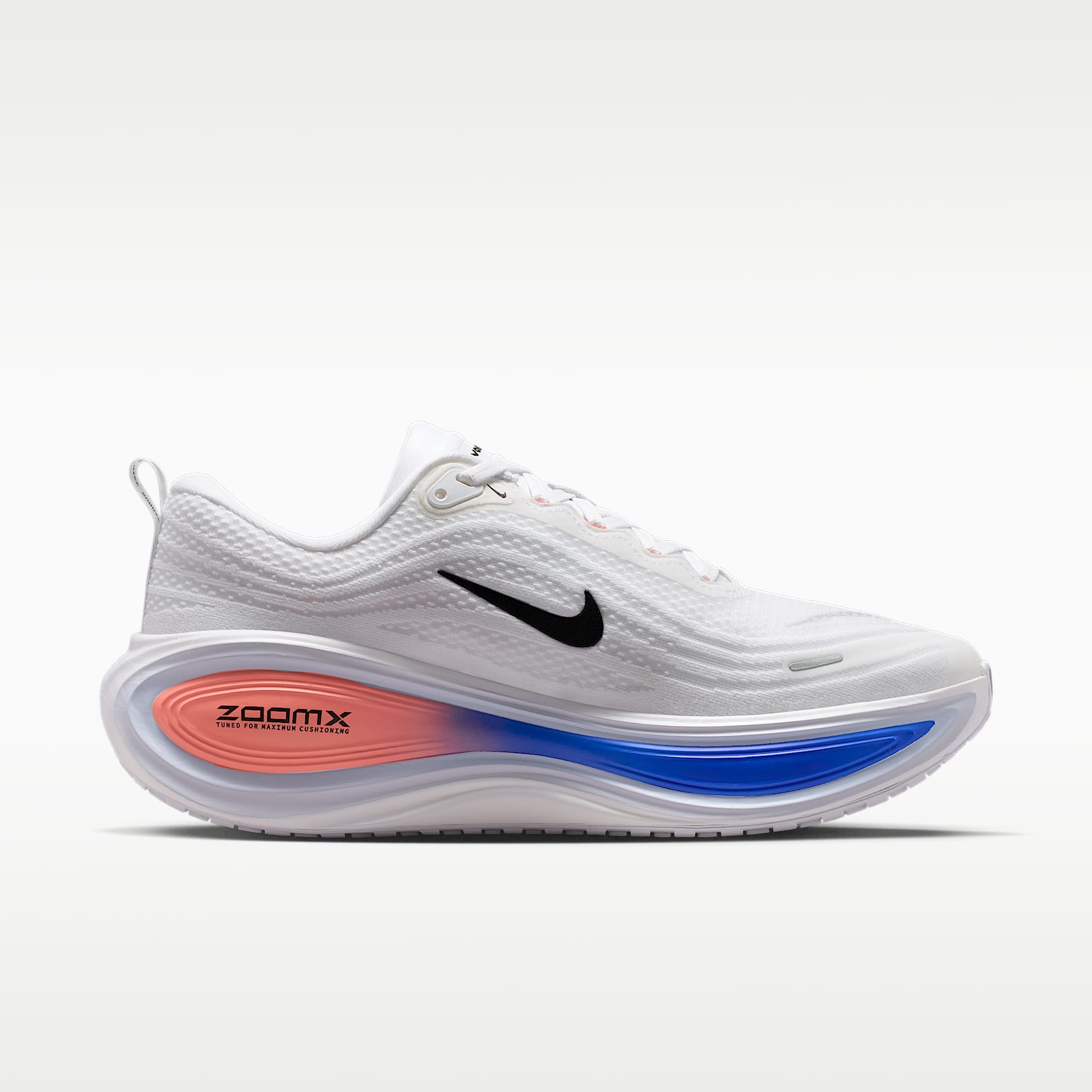 Nike Vomero Plus Straßenlaufschuh (Herren) – Weiß/Atomic Pink/Racer Blue/Schwarz