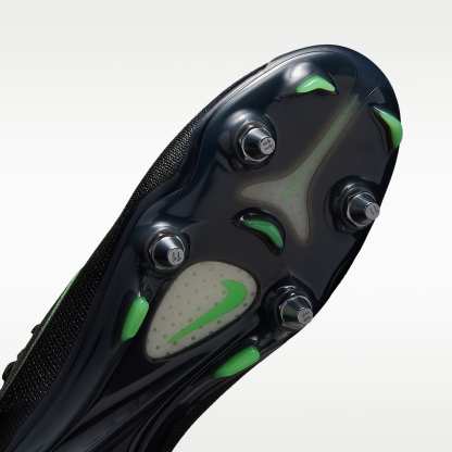 Nike Mercurial Vapor 17 Elite Low-Top-Fußballschuh für weichen Rasen – Schwarz/Schwarz/Illusion Green