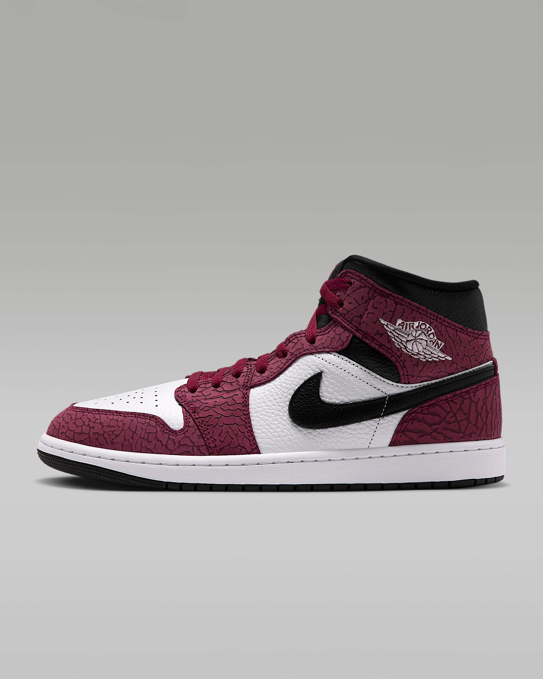 Air Jordan 1 Mid SE Schuh (Herren) – Team Red/Schwarz/Dark Team Red/Weiß