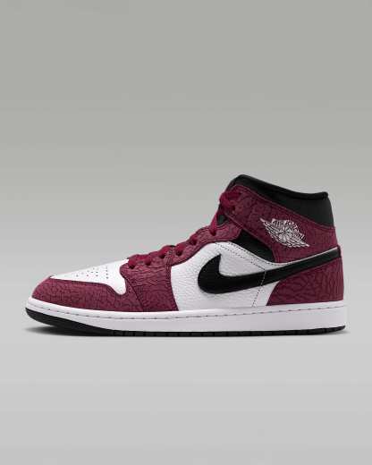 Air Jordan 1 Mid SE Schuh (Herren) – Team Red/Schwarz/Dark Team Red/Weiß