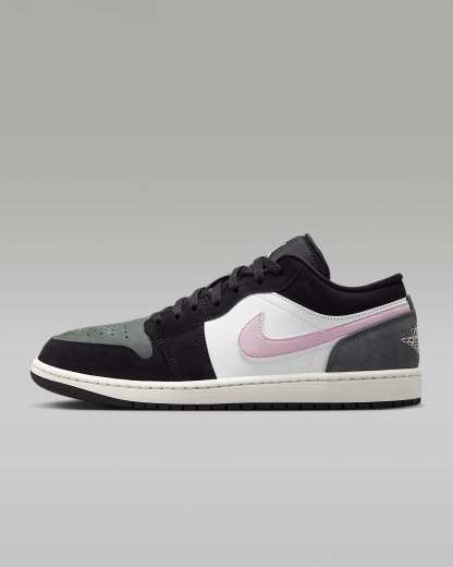 Air Jordan 1 Low SE Herrenschuh – Schwarz/Iron Grey/Weiß/Iced Carmine
