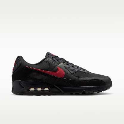 Nike Air Max 90 Schuh (Herren) – Schwarz/Schwarz/Tough Red