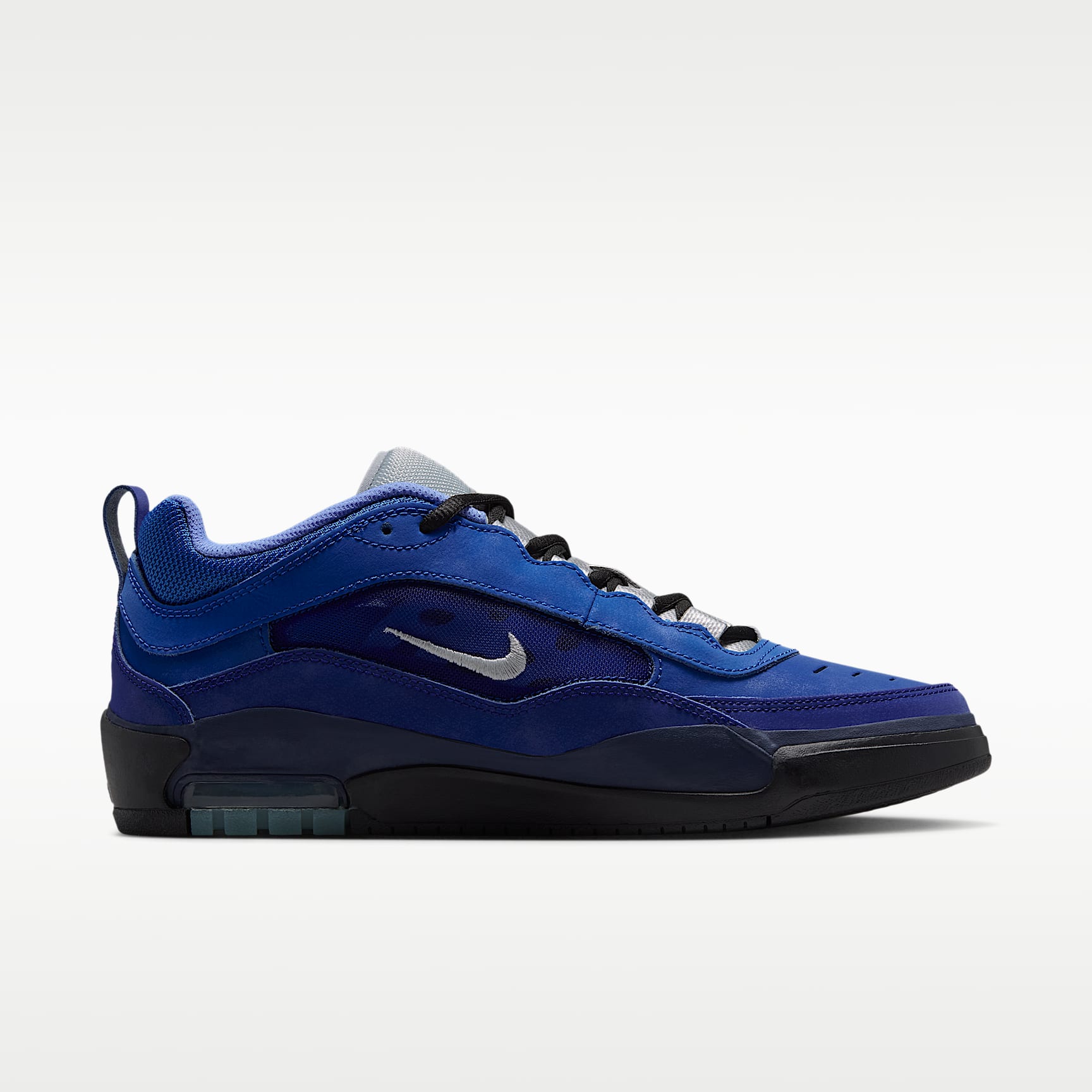 Nike Air Max Ishod Skateboardschuh – Blue Void/Radiant Blue/Bright Blue/Metallic Silver
