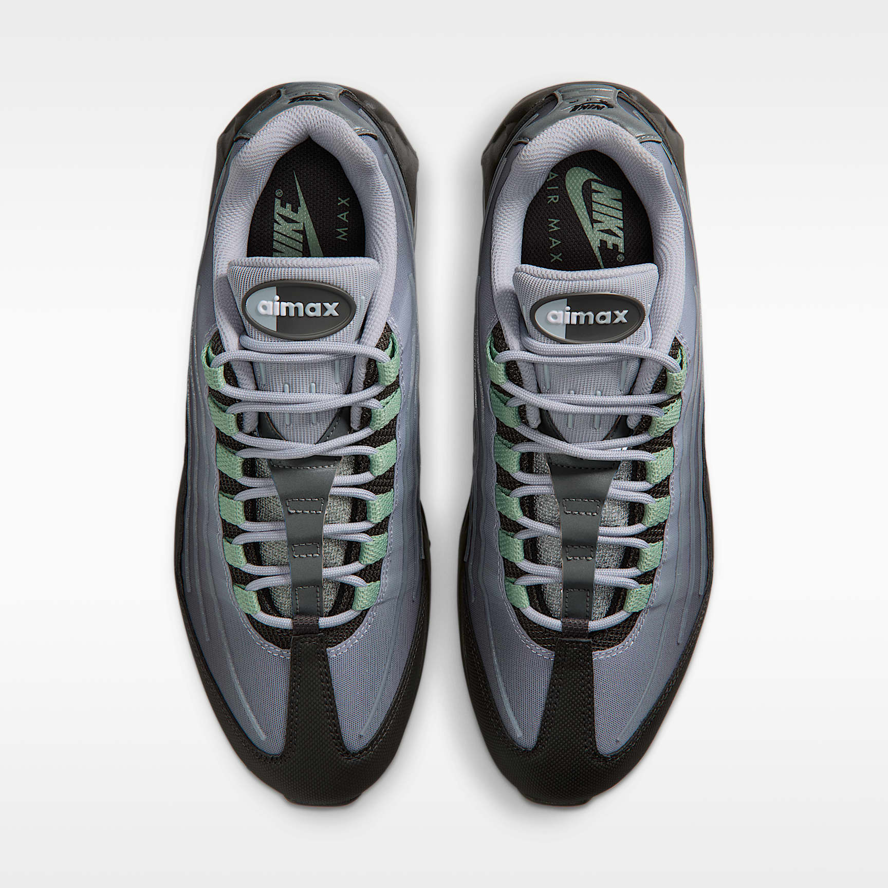 Nike Air Max 95 Big Bubble Tech Schuh (Herren) – Medium Ash/Wolf Grey/Metallic Silver/Steam