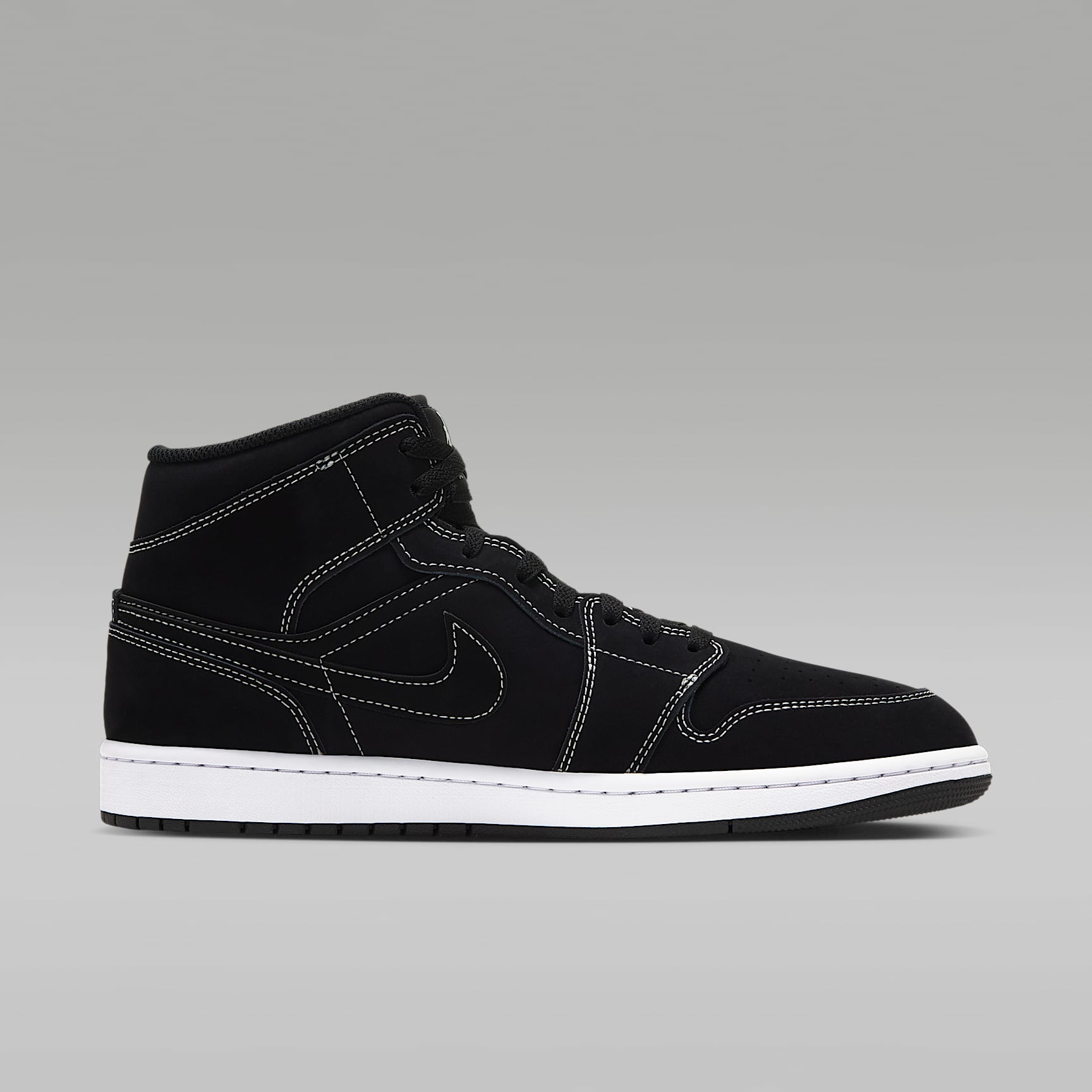 Air Jordan 1 Mid Herrenschuh – Schwarz/Schwarz/Pistachio Frost