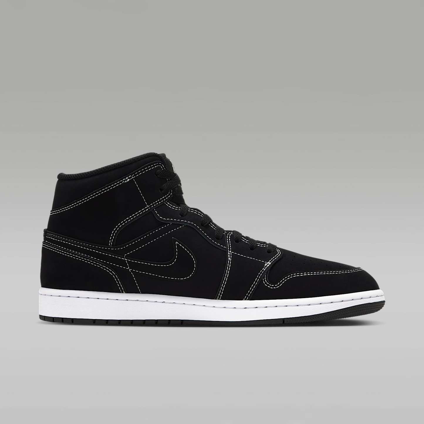 Air Jordan 1 Mid Herrenschuh – Schwarz/Schwarz/Pistachio Frost