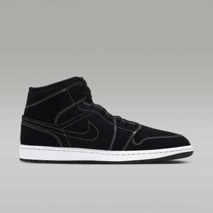 Air Jordan 1 Mid Herrenschuh – Schwarz/Schwarz/Pistachio Frost
