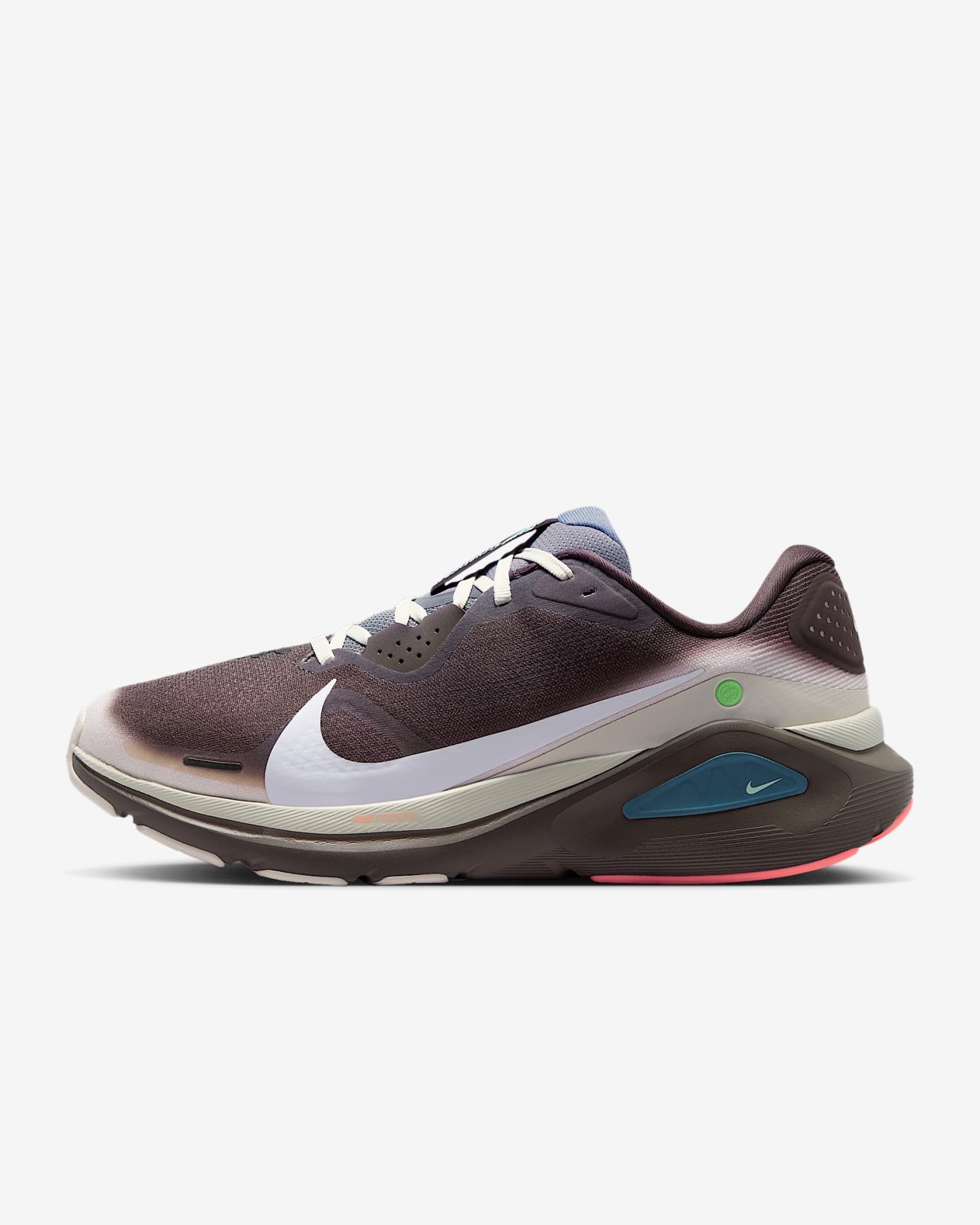 Nike Structure 26 Straßenlaufschuh (Herren) – Baroque Brown/Ironstone/Sea Glass/Weiß