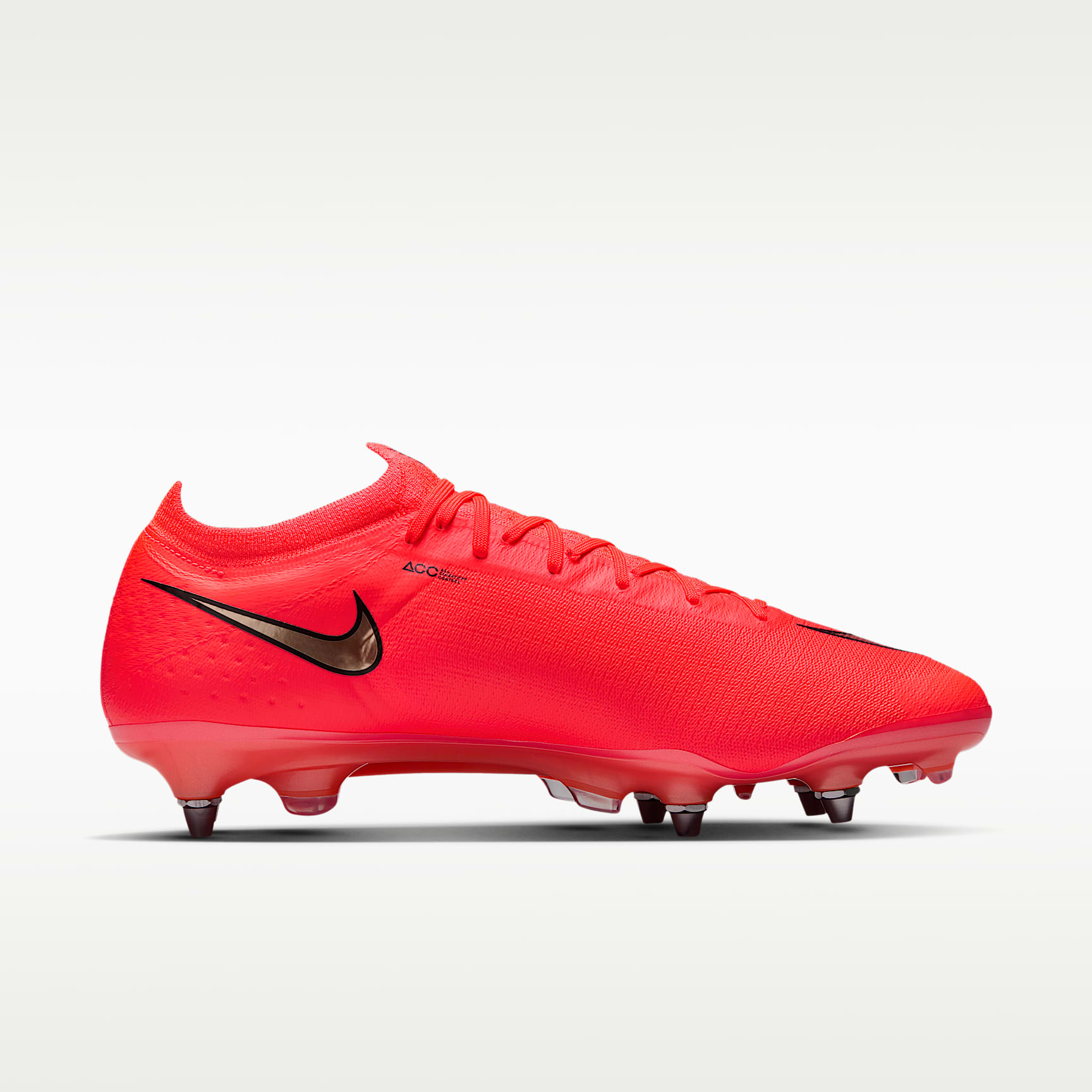 Nike Mercurial Vapor 17 Elite Low-Top-Fußballschuh für weichen Rasen – Bright Crimson/Blur