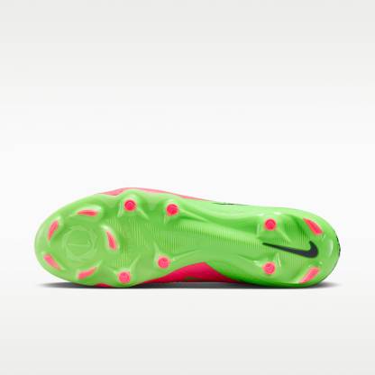 Nike Phantom 6 Low Academy "Erling Haaland" Fußballschuh für verschiedene Böden – Hot Punch/Green Strike/Schwarz