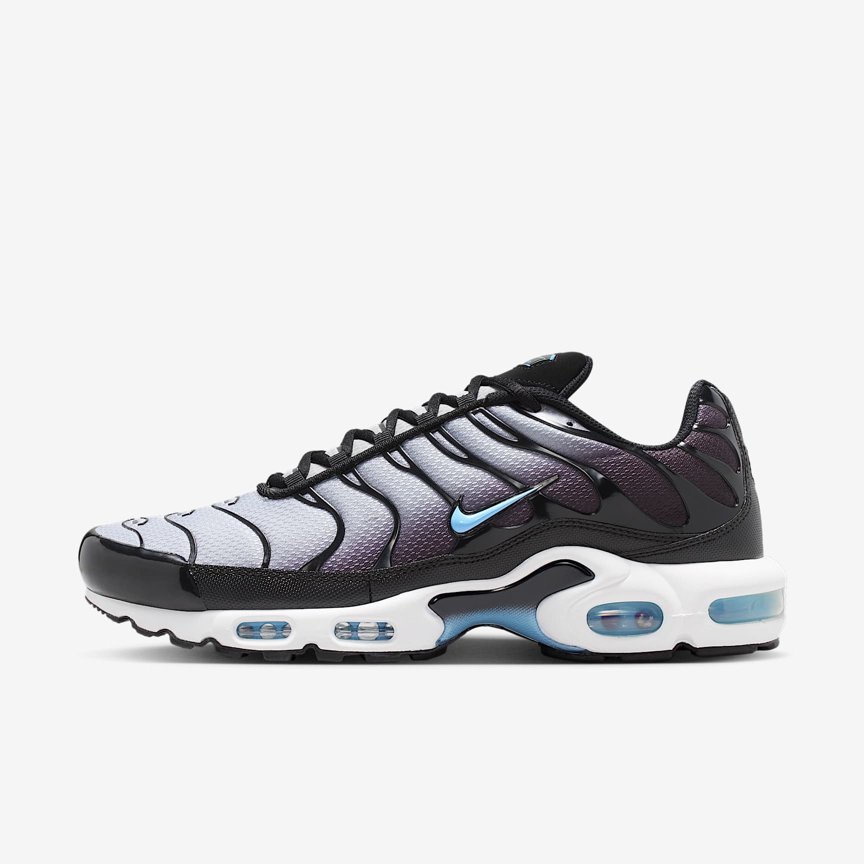 Nike Air Max Plus Schuh (Herren) – Schwarz/Light Smoke Grey/Weiß/Football Blue