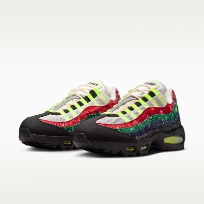 Nike Air Max 95 Big Bubble Schuh (Herren) – Sail/University Red/Sport Green/Volt
