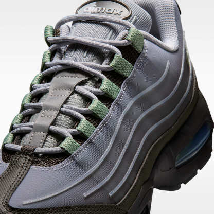 Nike Air Max 95 Big Bubble Tech Schuh (Herren) – Medium Ash/Wolf Grey/Metallic Silver/Steam
