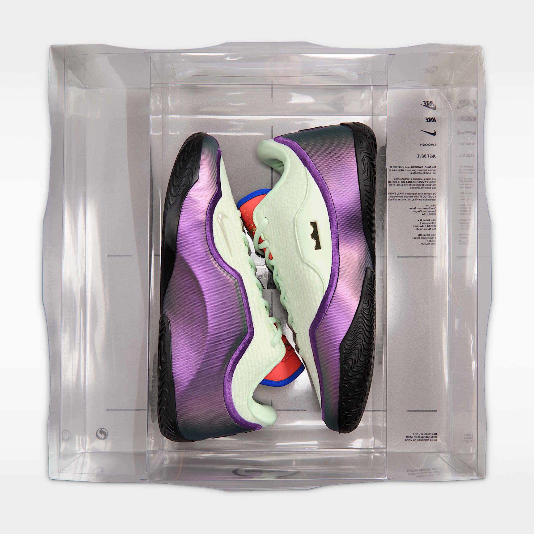 LeBron XXIII "Green With Envy" Basketballschuh – Volt Tint/Schwarz/Magic Ember/Multi-Color