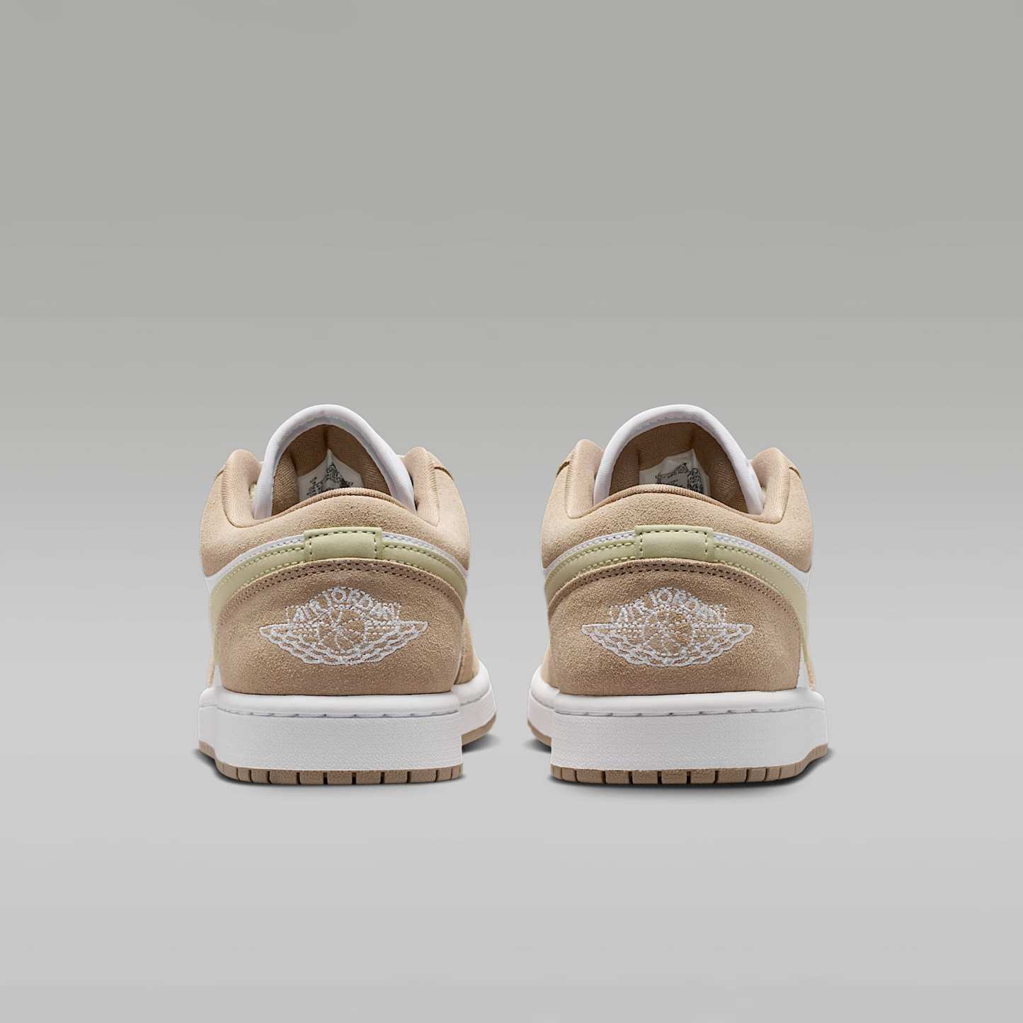 Air Jordan 1 Low Damenschuh – Khaki/Olive Aura/Sail/Weiß
