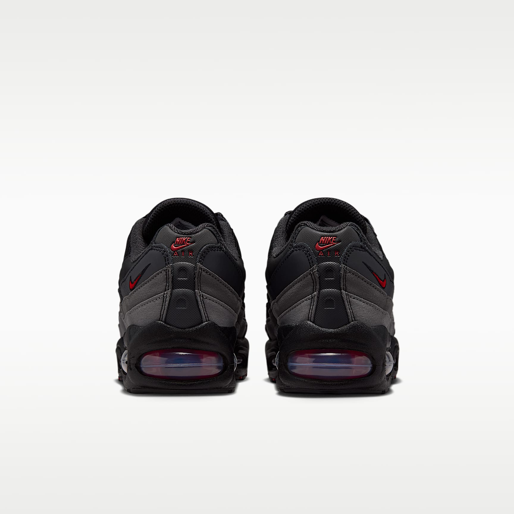 Nike Air Max 95 Big Bubble Schuh (ältere Kinder) – Schwarz/Anthracite/Iron Grey/University Red