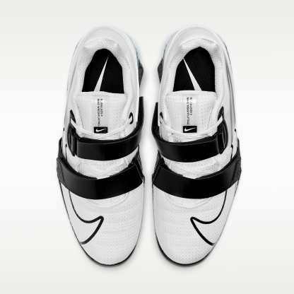 Nike Romaleos 4 Schuhe fürs Gewichtheben – Weiß/Weiß/Schwarz