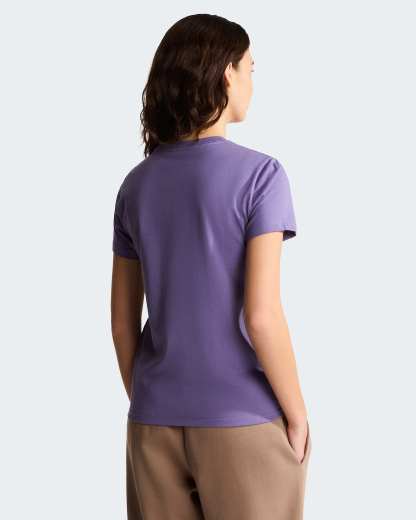 Evolution Simple Dome schmal geschnittenes T-Shirt für Damen – Grounded Plum