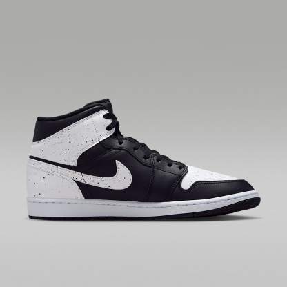Air Jordan 1 Mid SE Schuh (Herren) – Schwarz/Schwarz/Weiß