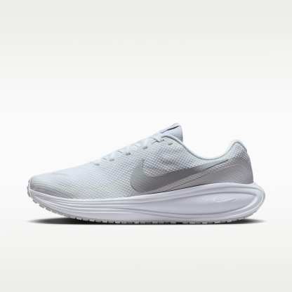 Nike Revolution 8 Straßenlaufschuh (Herren) – Weiß/Pure Platinum