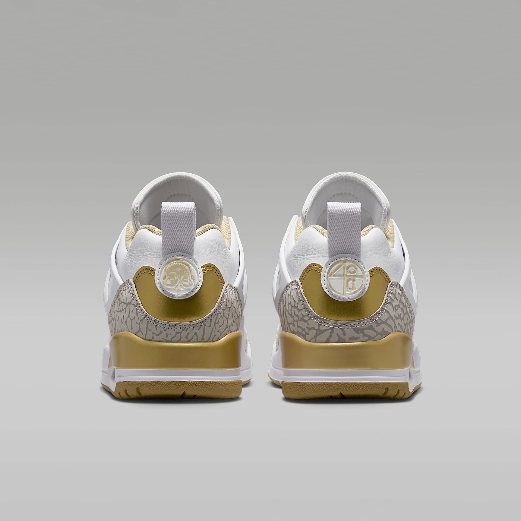 Jordan Spizike Low Schuh (Damen) – Weiß/Neutral Grey/Team Gold/Metallic Gold