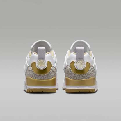 Jordan Spizike Low Schuh (Damen) – Weiß/Neutral Grey/Team Gold/Metallic Gold