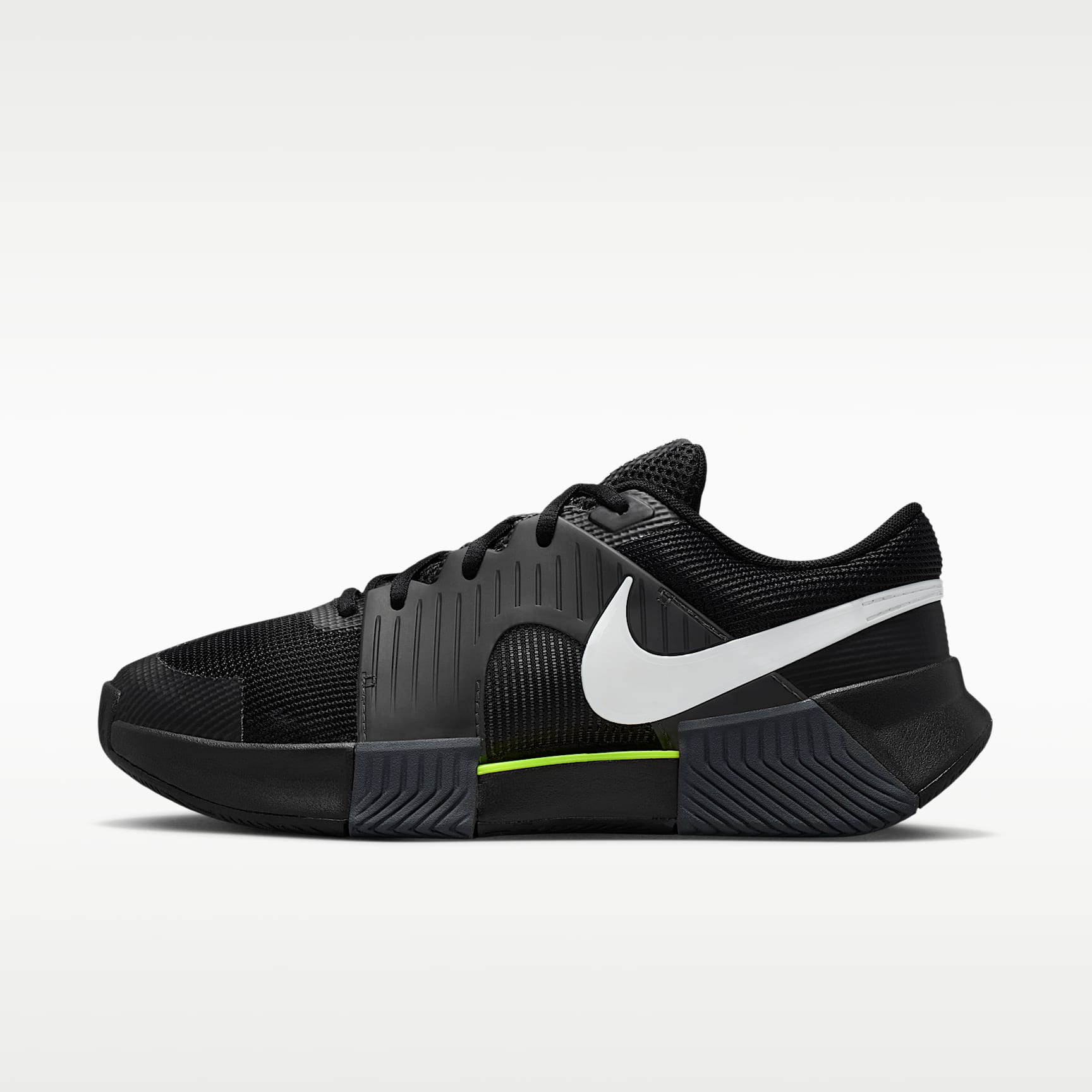 Nike GP Challenge 1.5 Hartplatz-Tennisschuh (Damen) – Schwarz/Anthracite/Volt/Weiß