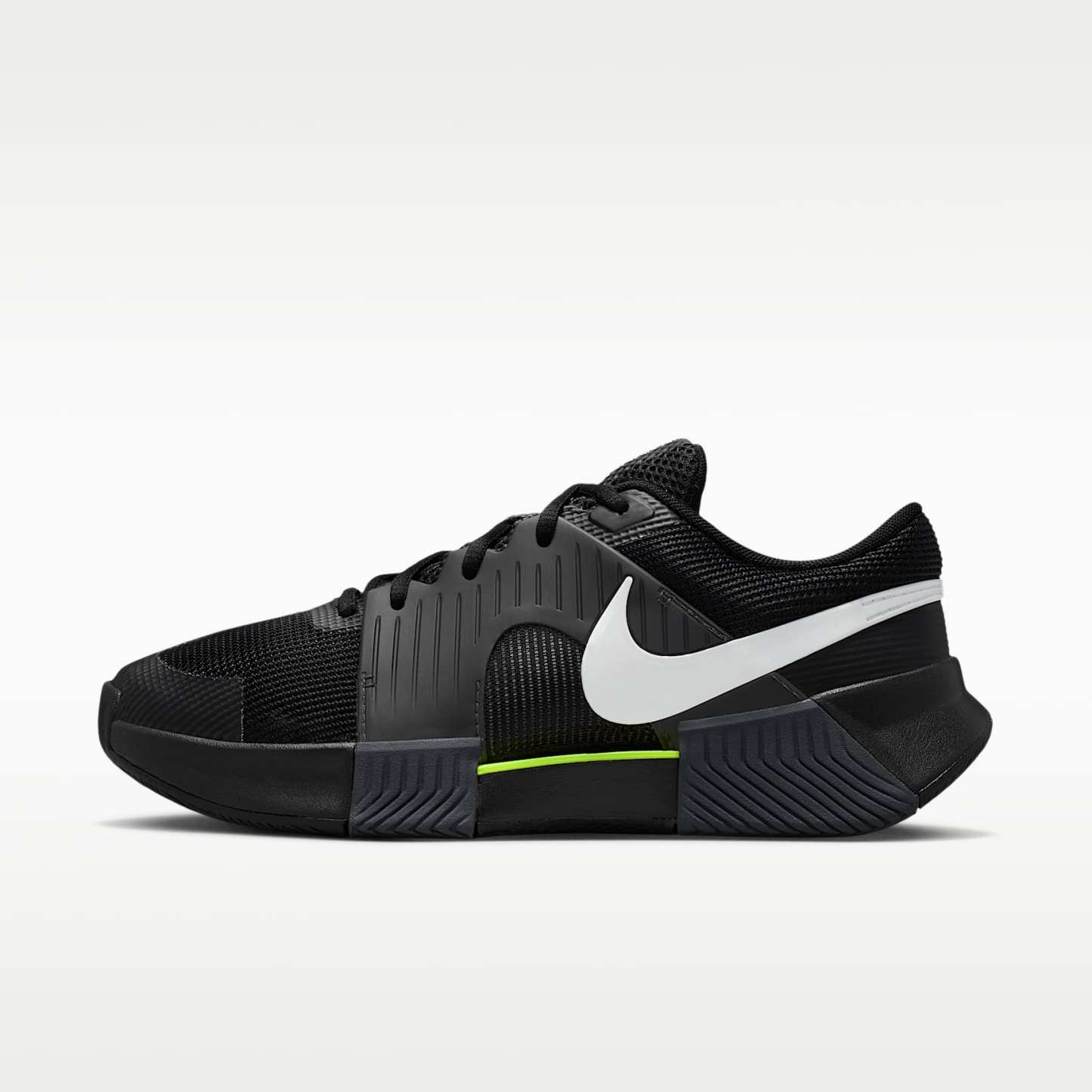 Nike GP Challenge 1.5 Hartplatz-Tennisschuh (Damen) – Schwarz/Anthracite/Volt/Weiß