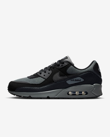 Nike Air Max 90 Premium Schuh (Herren) – Schwarz/Iron Grey/Cool Grey/Schwarz