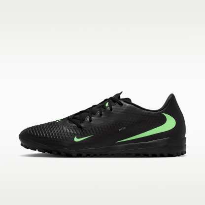 Nike Phantom 6 Low Academy Fußballschuh für Turf – Schwarz/Schwarz/Illusion Green