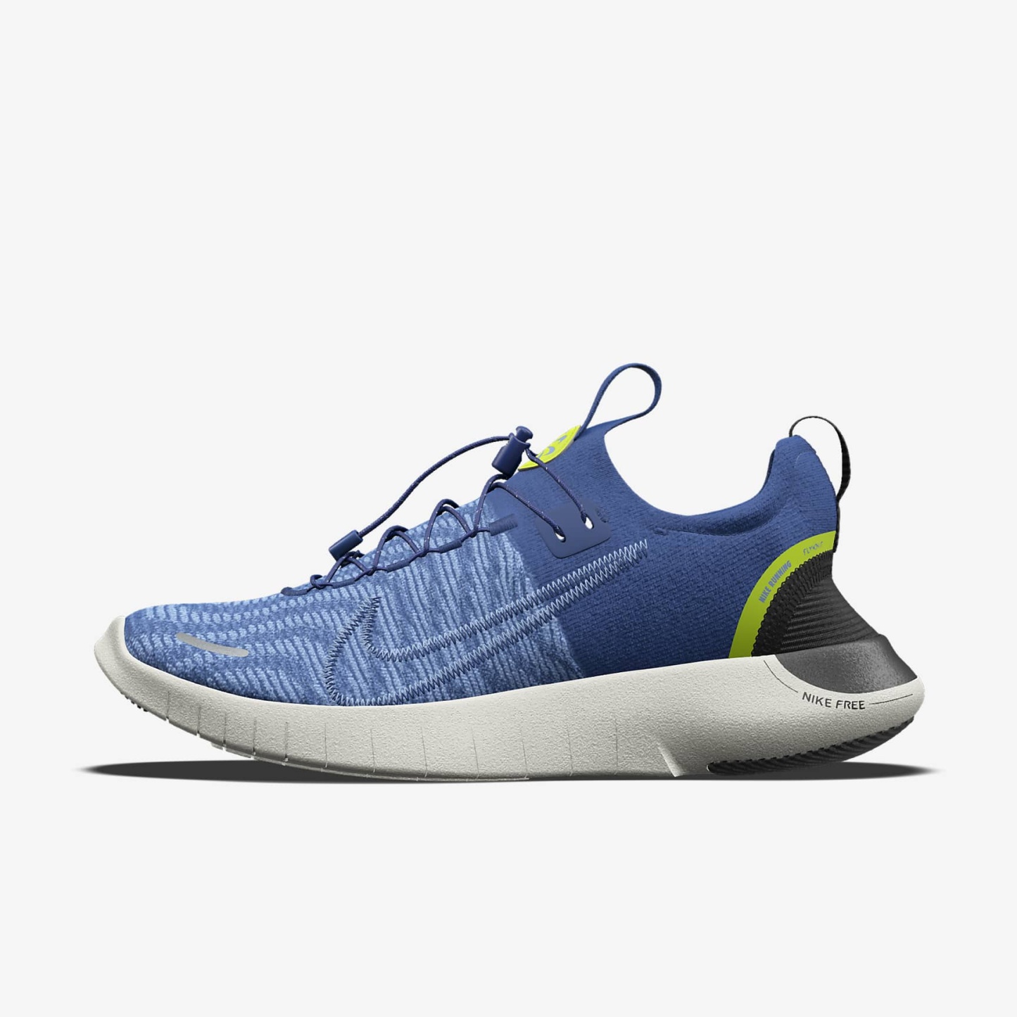 Nike Free RN By You personalisierbarer Straßenlaufschuh für Herren – Weiß/Platinum Tint/Weiß [4072862857]