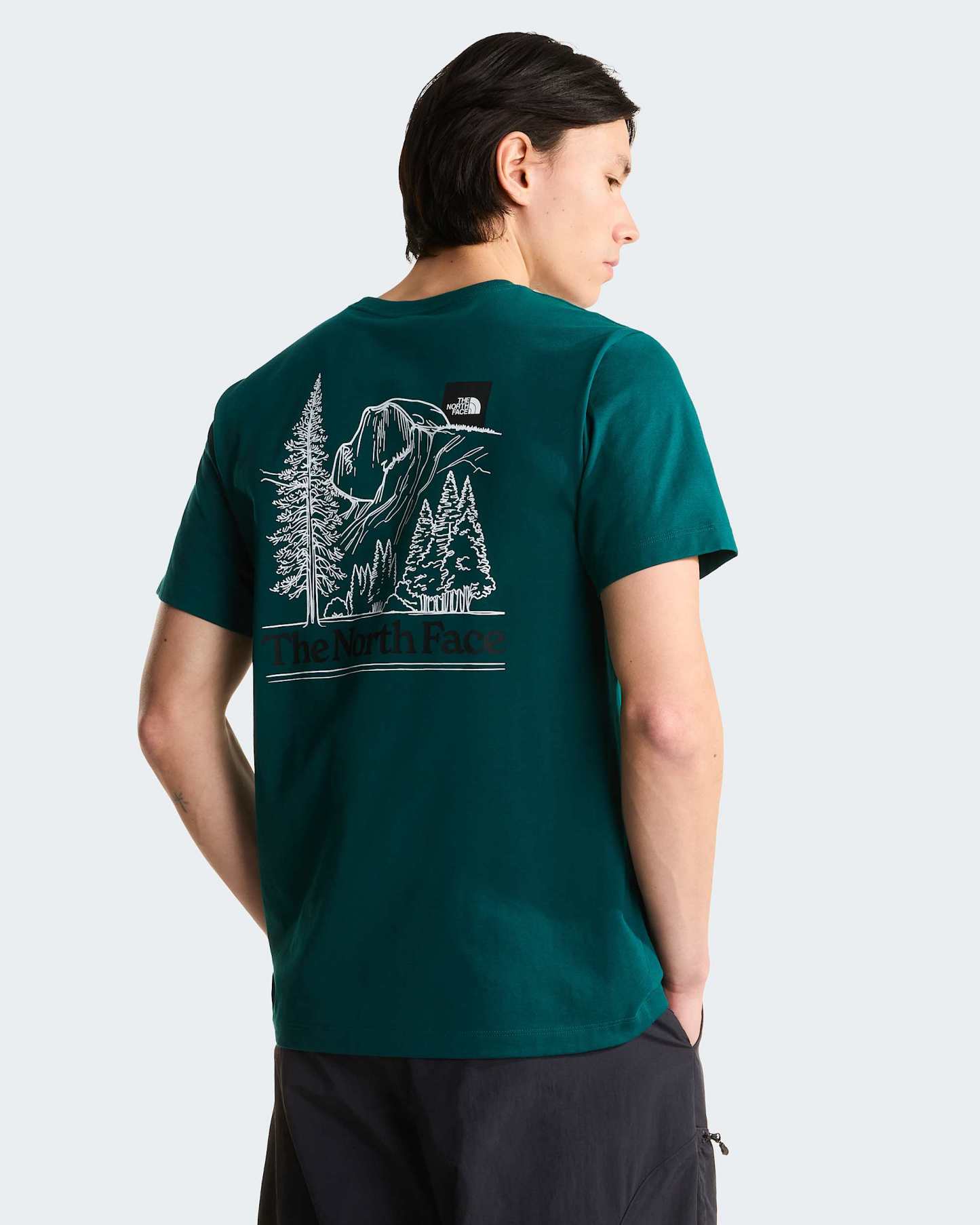 Monte normal geschnittenes T-Shirt mit Grafik für Herren – Pacific Teal