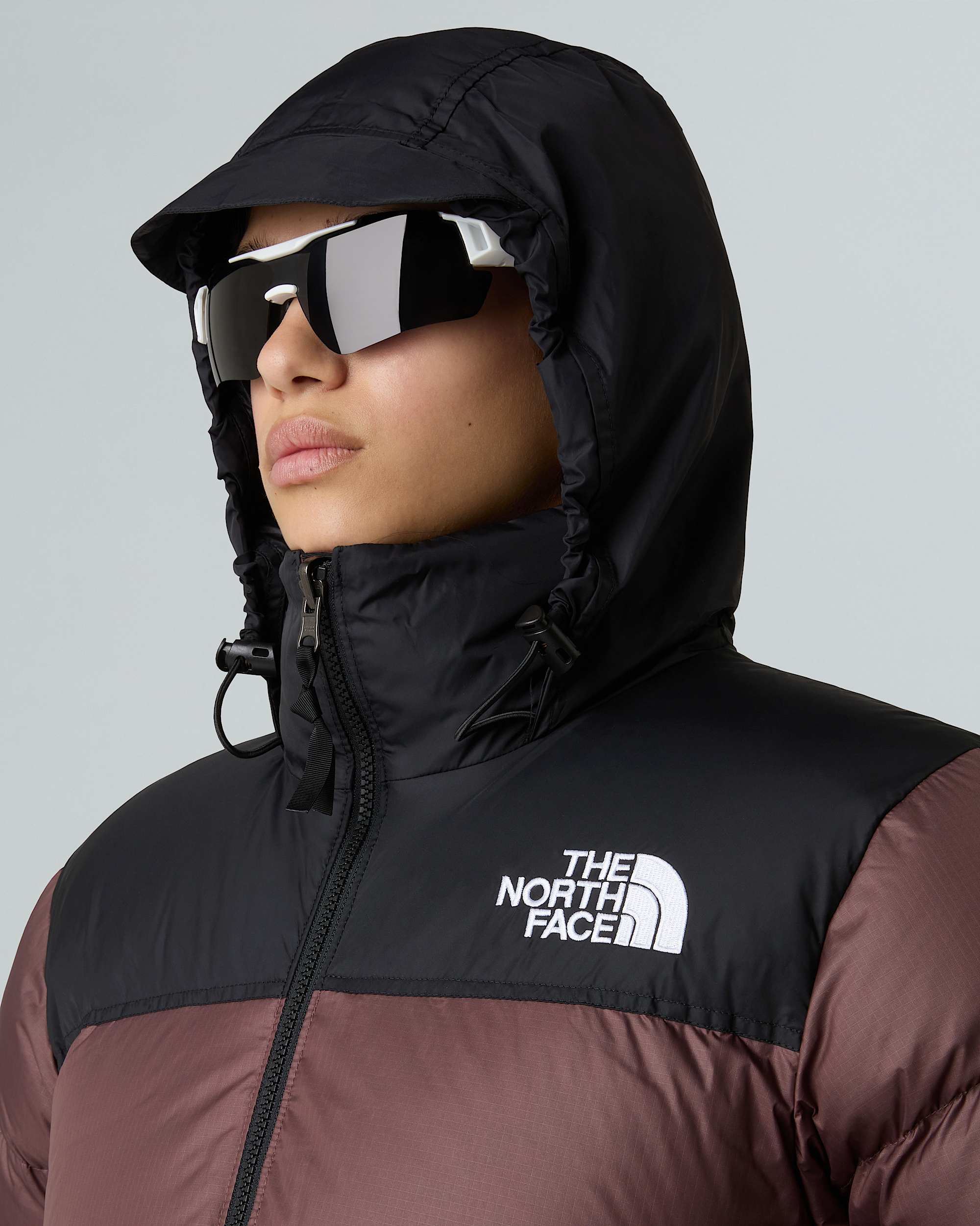 1996 Retro Nuptse Jacke für Damen – Tawny Quartz-TNF Black