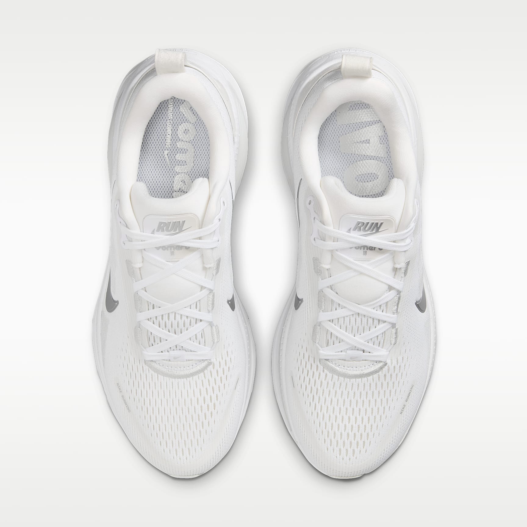 Nike Vomero 18 Straßenlaufschuh (Damen) – Weiß/Photon Dust/Summit White/Metallic Silver