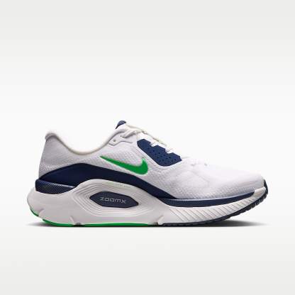 Nike Structure Plus Straßenlaufschuh (Herren) – Weiß/Midnight Navy/Summit White/Green Spark