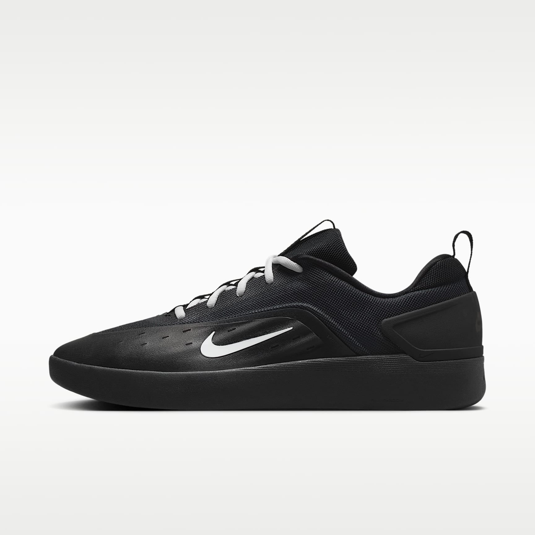 Nike SB Zoom Nyjah 4 Skateboardschuh – Schwarz/Schwarz/Weiß/Weiß