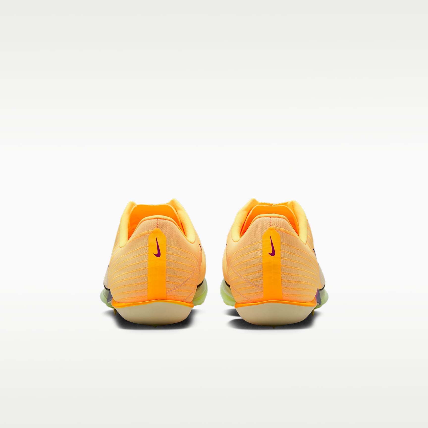 Nike Maxfly 2 Leichtathletik-Sprint-Spikes – Citron Pulse/Volt Ice/Vivid Purple/Indigo Burst