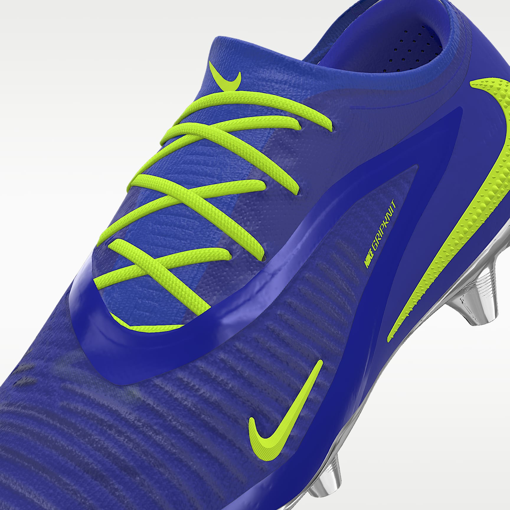 Nike Phantom 6 Low Elite By You personalisierbarer Fußballschuh für normalen Rasen – Racer Blue/Racer Blue/Multi-Color [7102227565]