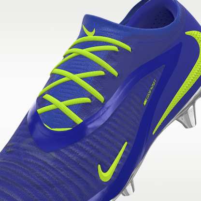 Nike Phantom 6 Low Elite By You personalisierbarer Fußballschuh für normalen Rasen – Racer Blue/Racer Blue/Multi-Color [7102227565]