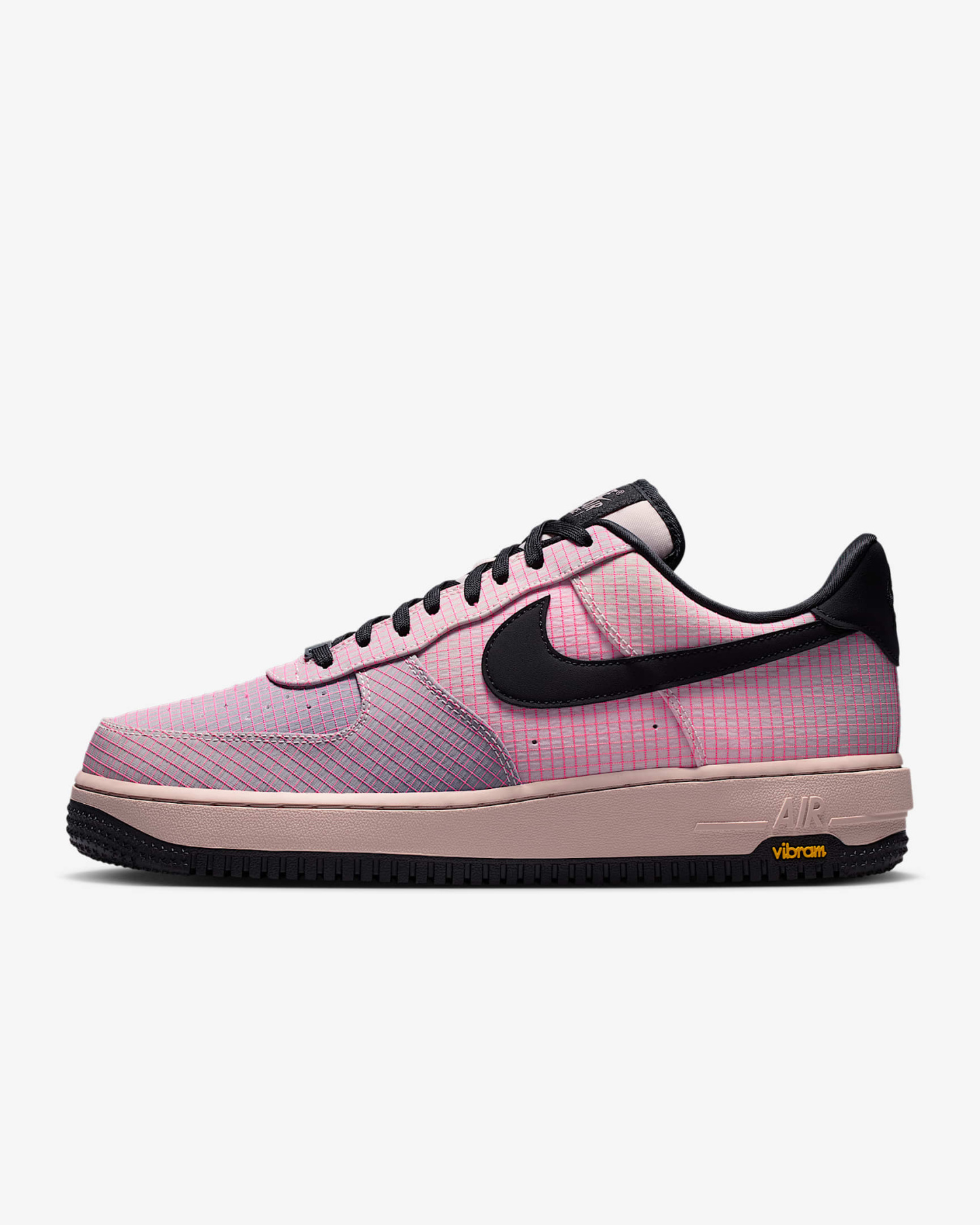 Nike Air Force 1 ’07 LX Vibram Herrenschuhe – Silt Red/Light Violet Ore/Speed Yellow/Schwarz