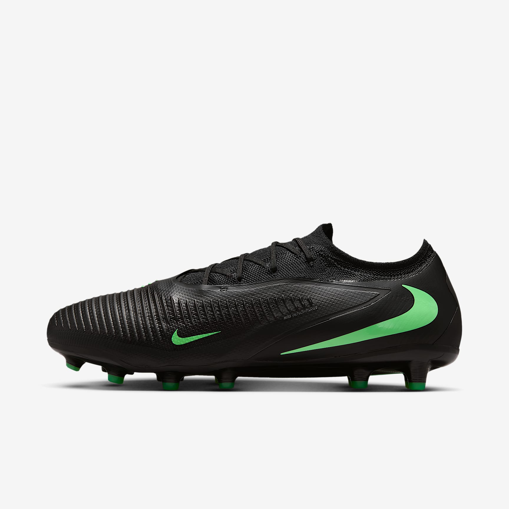 Nike Phantom 6 Low Pro Fußballschuh für Kunstrasen – Schwarz/Schwarz/Illusion Green
