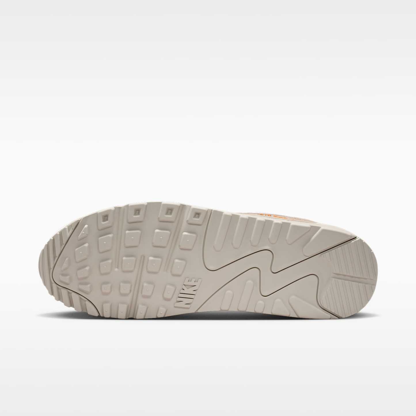 Nike Air Max 90 Premium Schuh (Herren) – Phantom/Cream II/Safety Orange/Light Orewood Brown