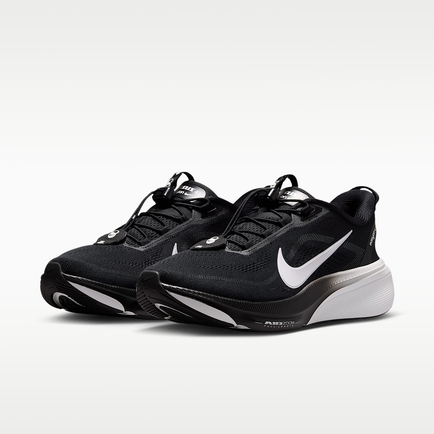 Nike Pegasus 42 EasyOn Straßenlaufschuh (Herren) – Schwarz/Dark Smoke Grey/Weiß