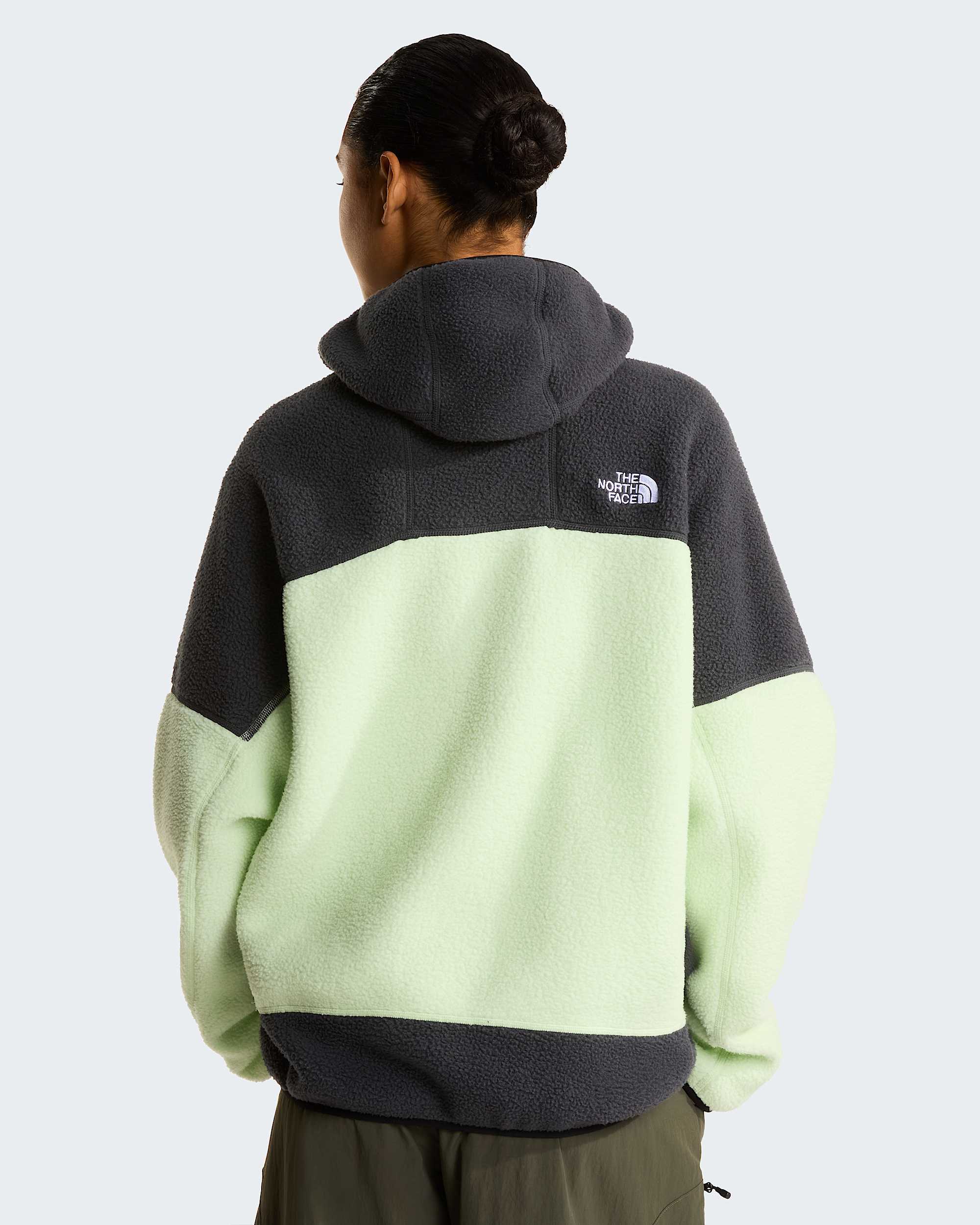 NSE Mask Fleecejacke für Herren – Calcified Lime-Anthracite Grey