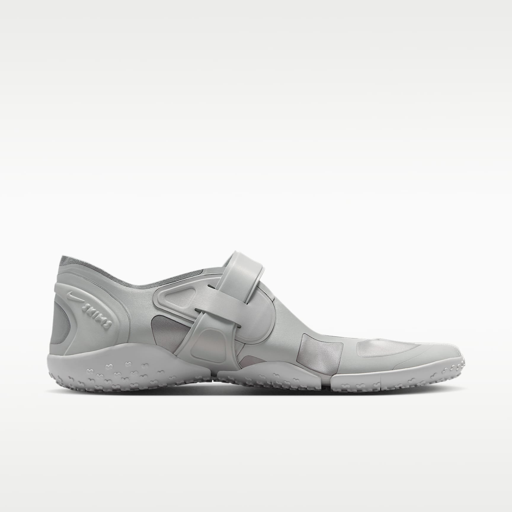 NikeSKIMS Rift Satin Schuh (Damen) – Night Silver/Base Grey/Medium Silver/Night Silver